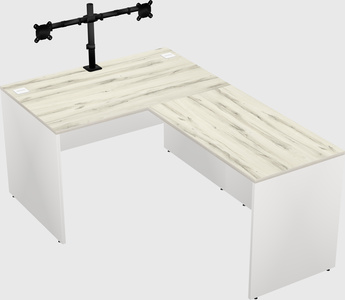 L-shaped office desk