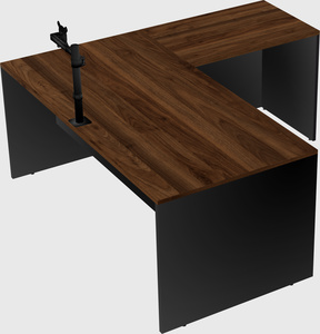 L-shaped office desk