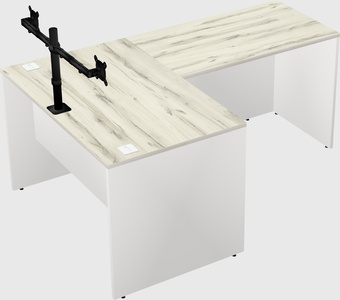L-shaped office desk