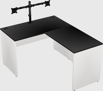 L-shaped office desk
