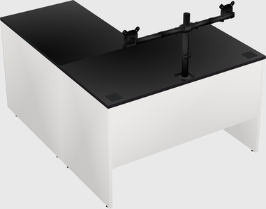 L-shaped office desk