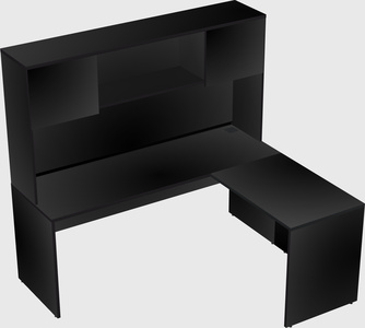 L-shaped office desk