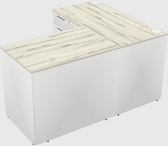 L-shaped office desk