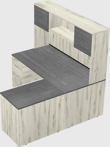 L-shaped office desk