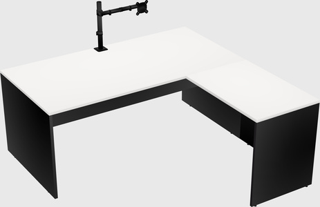 L-shaped office desk