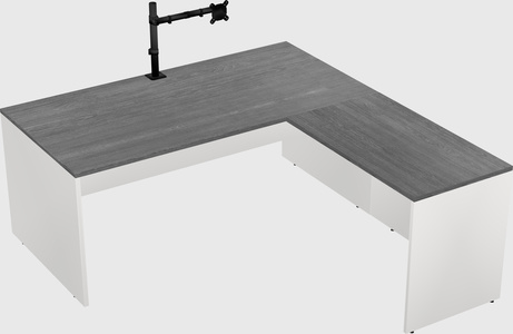 L-shaped office desk