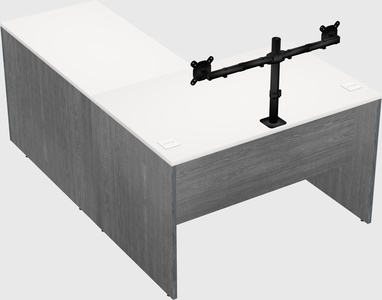 L-shaped office desk