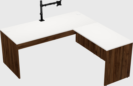 L-shaped office desk