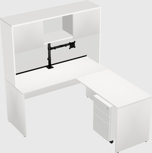 L-shaped office desk