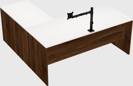 L-shaped office desk
