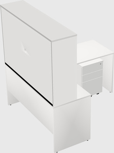 L-shaped office desk