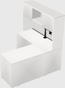L-shaped office desk