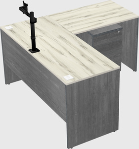 L-shaped office desk