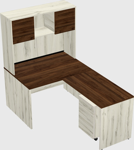 L-shaped office desk