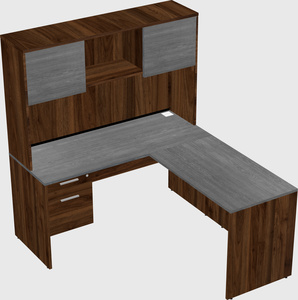 L-shaped office desk