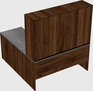 L-shaped office desk