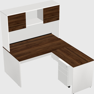 L-shaped office desk