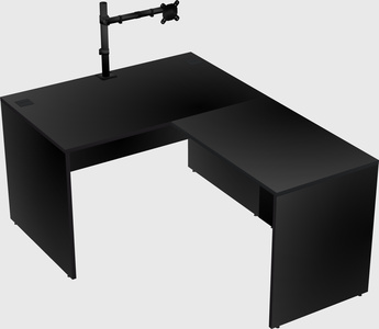 L-shaped office desk