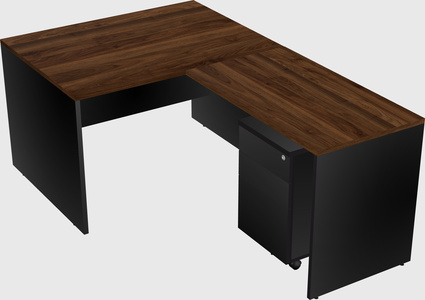L-shaped office desk