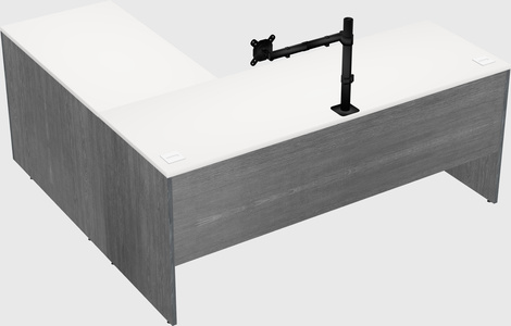 L-shaped office desk