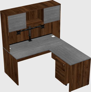 L-shaped office desk