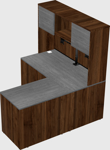 L-shaped office desk