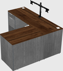 L-shaped office desk