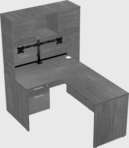 L-shaped office desk