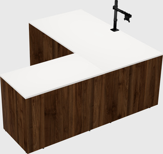 L-shaped office desk