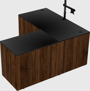 L-shaped office desk