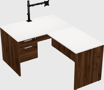 L-shaped office desk