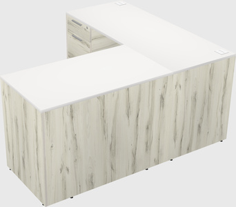 L-shaped office desk