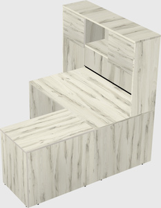 L-shaped office desk