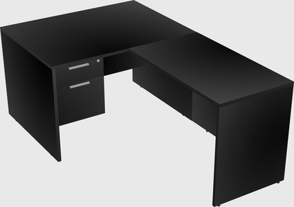 L-shaped office desk