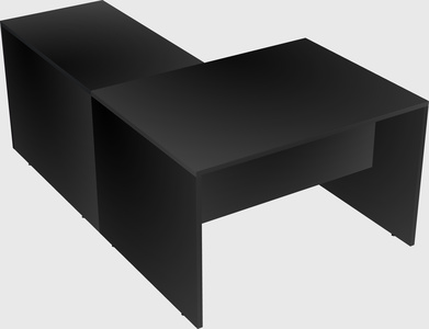 L-shaped office desk