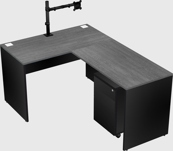L-shaped office desk