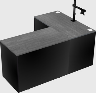 L-shaped office desk