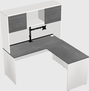 L-shaped office desk