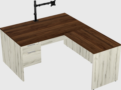 L-shaped office desk