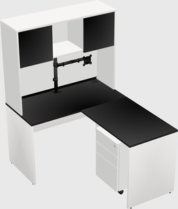 L-shaped office desk