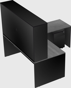 L-shaped office desk