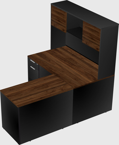 L-shaped office desk
