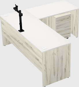L-shaped office desk