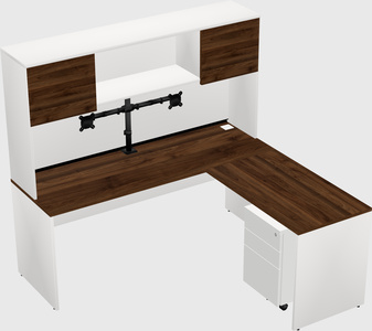 L-shaped office desk