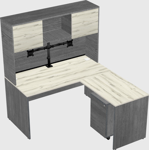 L-shaped office desk