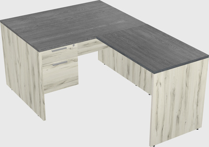 L-shaped office desk