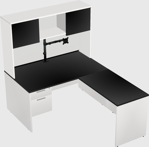 L-shaped office desk