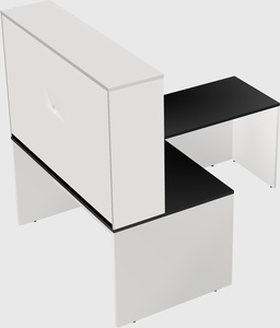 L-shaped office desk