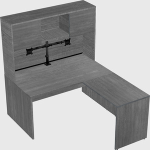 L-shaped office desk
