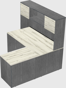 L-shaped office desk